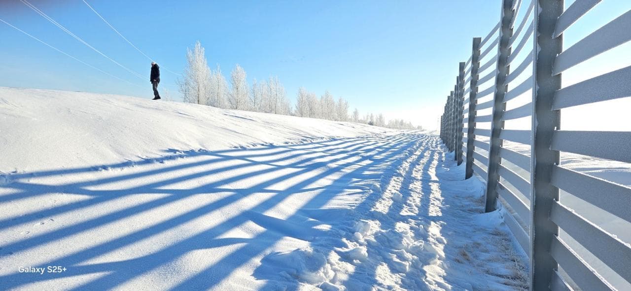 На трассе «Астана – Кокшетау» тестируют новую снегозащитную систему