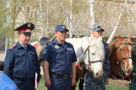 Конный патруль заступил на службу